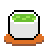 pixel cup of green tea